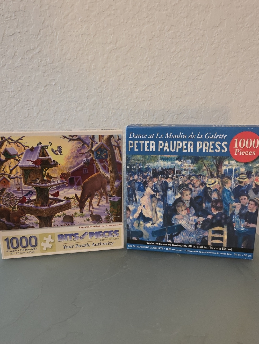 Lot Of 2 -  1000-Piece Jigsaw Puzzles
